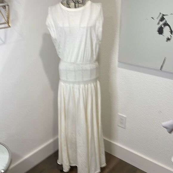 NSF Alice full skirt dress | cream | size SP - Picture 3 of 10